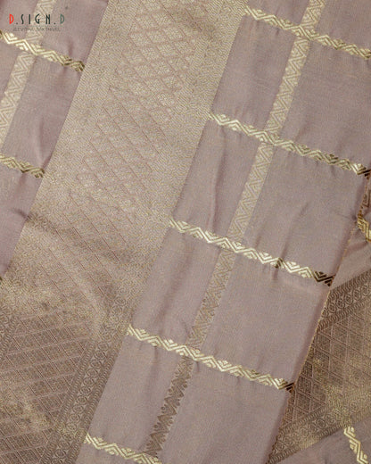 ROSE GOLD KATTAM FINE SILK DHOTI SET