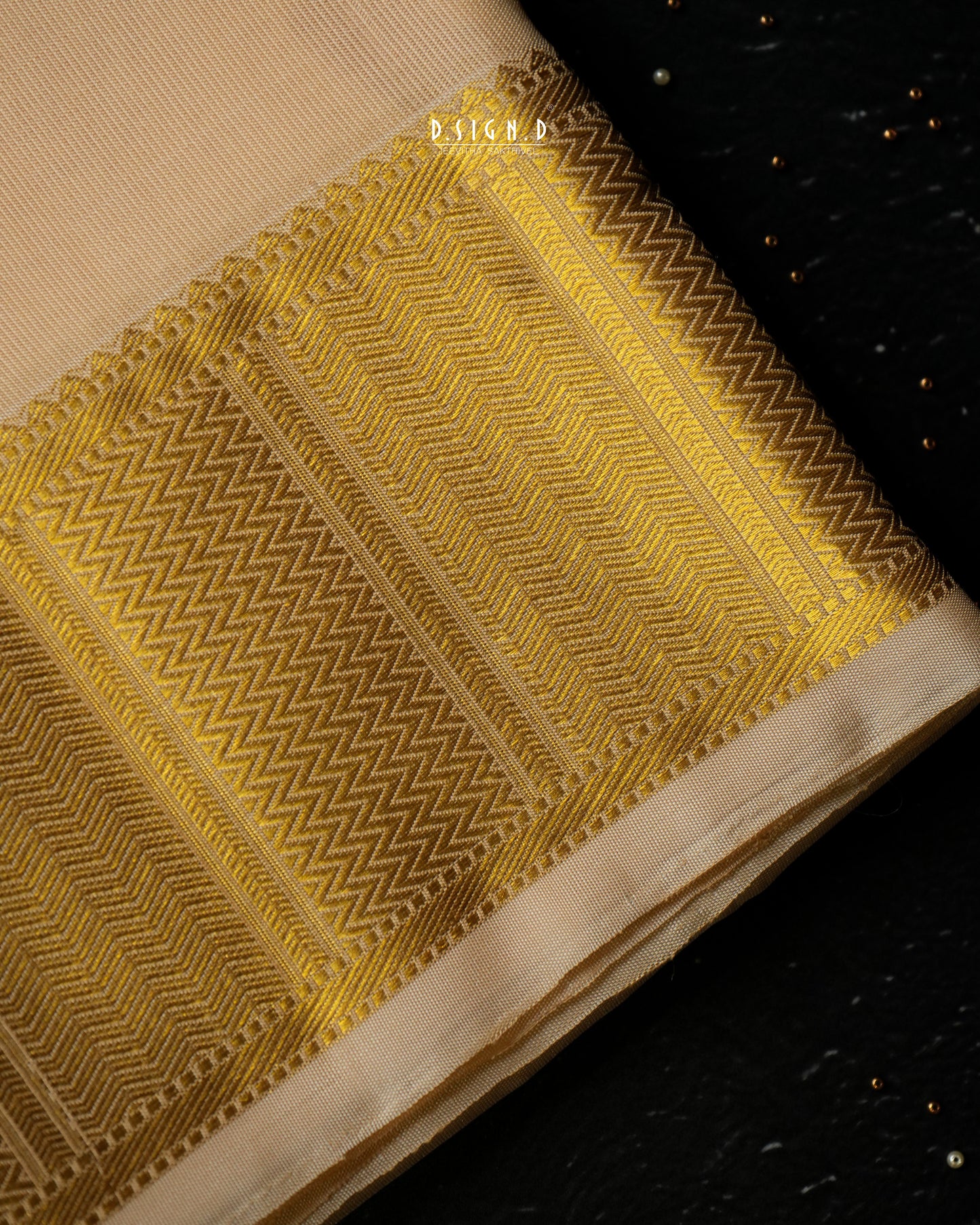 BLENDED SILK CLASSIC HANDLOOM DHOTI – GOLD