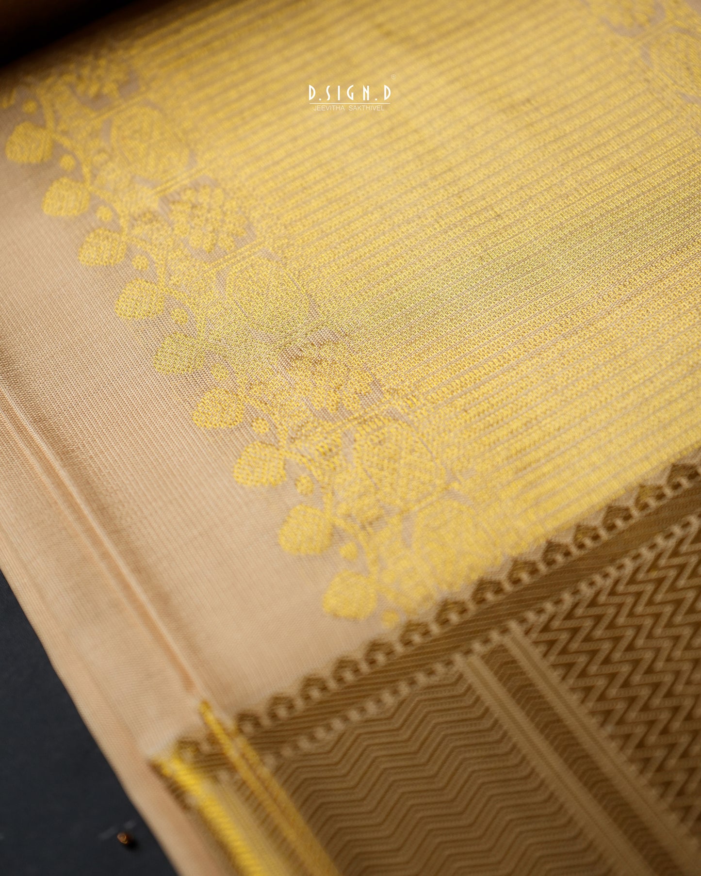 BLENDED SILK CLASSIC HANDLOOM DHOTI – GOLD