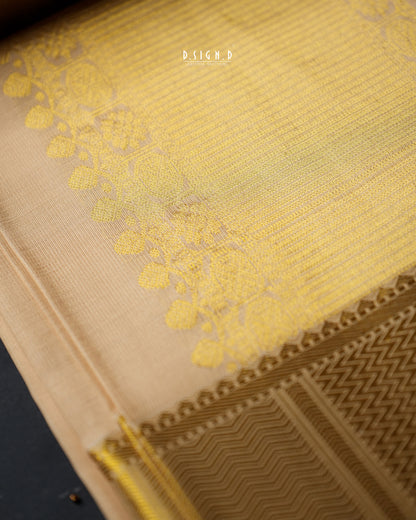 BLENDED SILK CLASSIC HANDLOOM DHOTI – GOLD