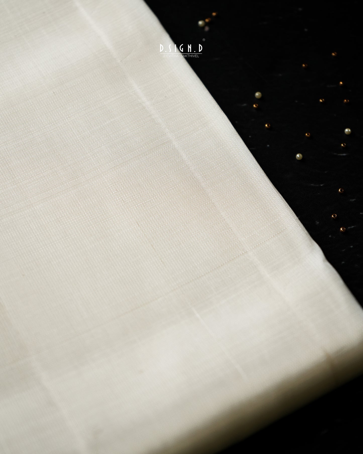 BLENDED SILK CLASSIC HANDLOOM DHOTI - WHITE