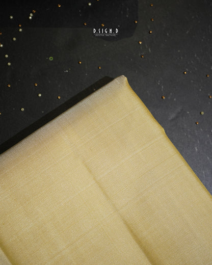 ZARI HANDLOOM - DIAGONAL STRIPES BORDER PURE SILK DHOTI - 9x5