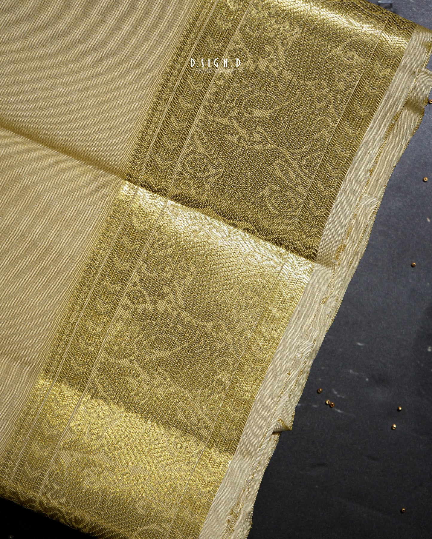 2G ZARI HANDLOOM - VANASINGARAM BORDER PURE SILK DHOTI - 9x5