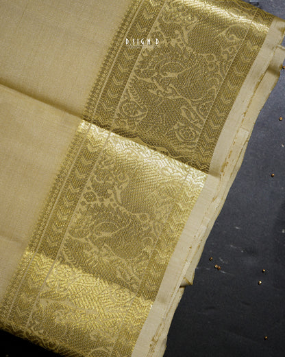 2G ZARI HANDLOOM - VANASINGARAM BORDER PURE SILK DHOTI - 9x5
