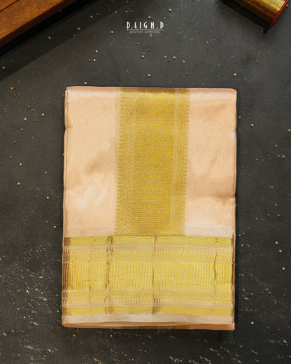 PREMIUM PURE SILK DHOTI & SHIRT - SOFT PINK