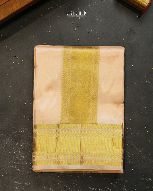 PREMIUM PURE SILK DHOTI & SHIRT - SOFT PINK