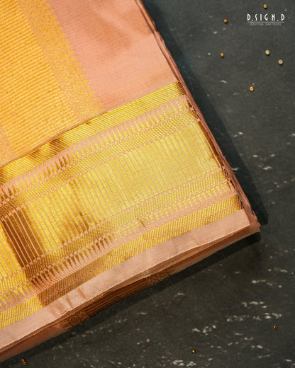 PREMIUM PURE SILK DHOTI & SHIRT - COPPER