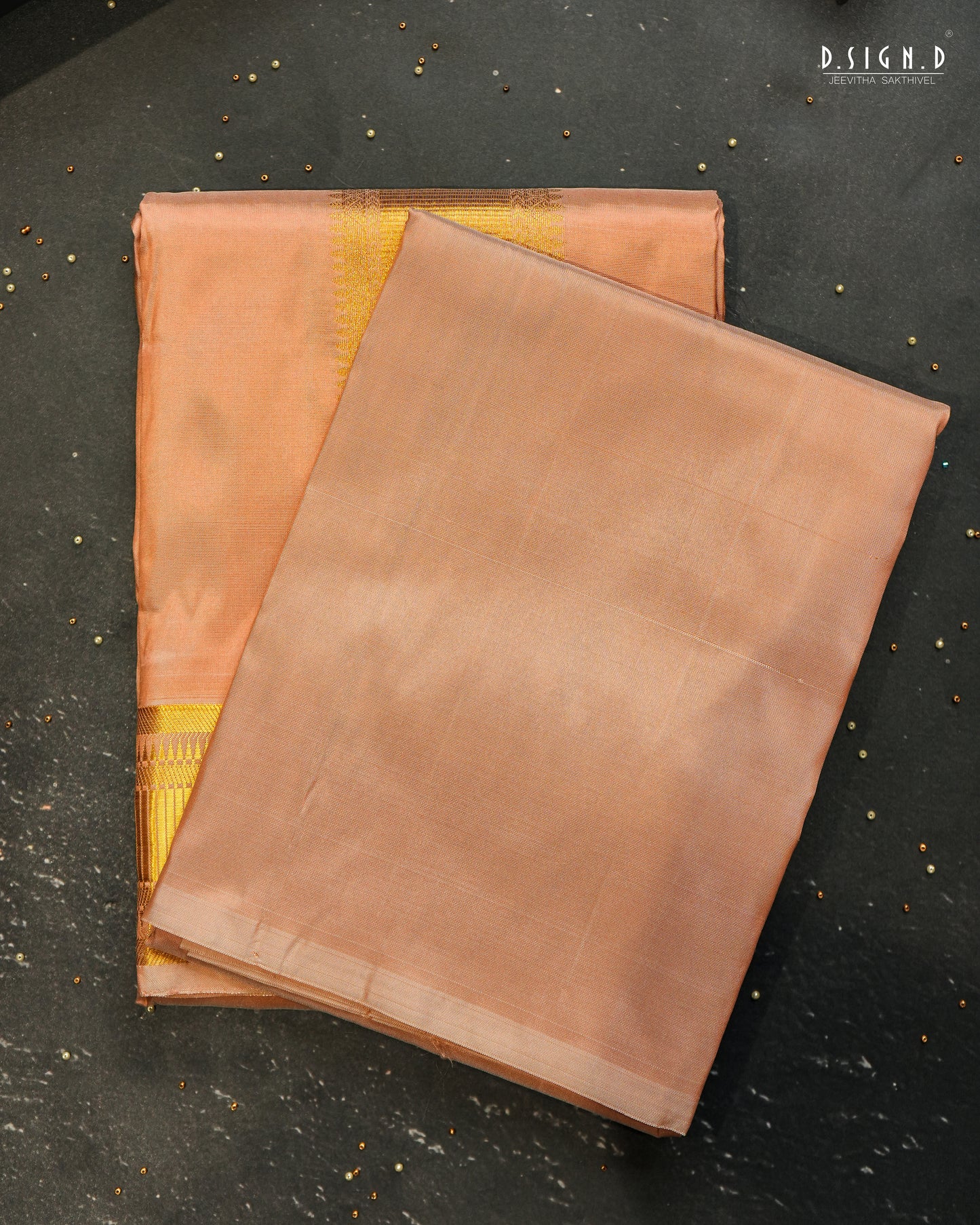 PREMIUM PURE SILK DHOTI & SHIRT - COPPER