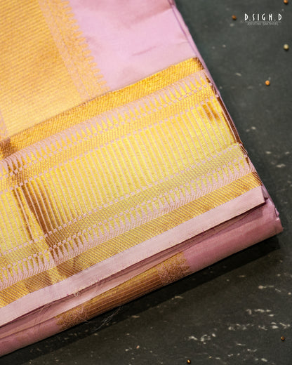 PREMIUM PURE SILK DHOTI & SHIRT -LILAC