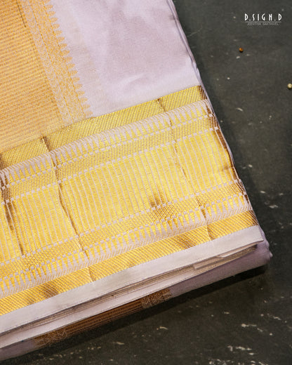 PREMIUM PURE SILK DHOTI & SHIRT - LAVENDER