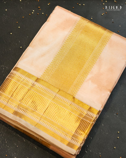 PREMIUM PURE SILK DHOTI & SHIRT - SOFT PINK