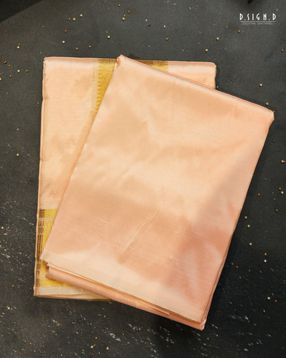 PREMIUM PURE SILK DHOTI & SHIRT - SOFT PINK