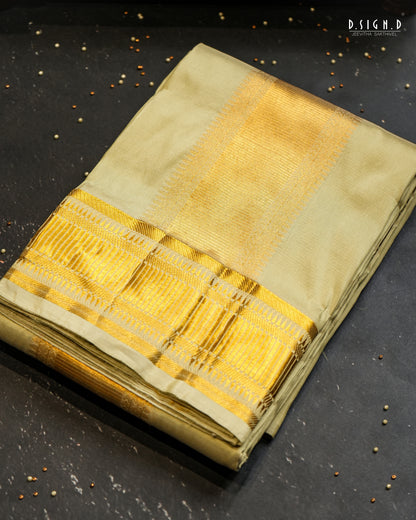 PREMIUM PURE SILK DHOTI & SHIRT - PISTA GREEN