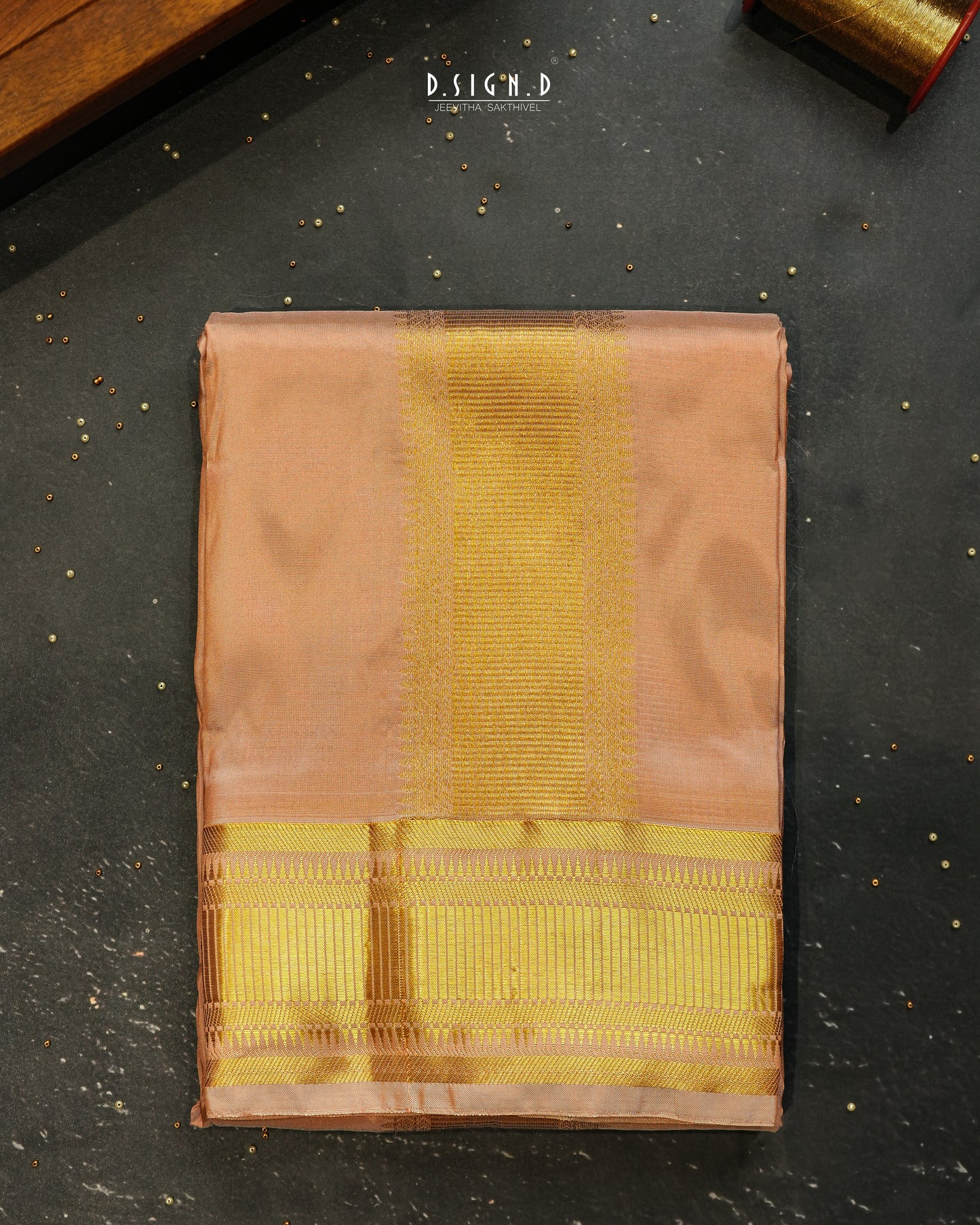 PREMIUM PURE SILK DHOTI & SHIRT - COPPER