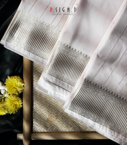 Prim Rose soft silk dhoti Set - Bridal