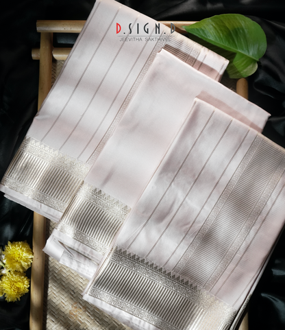 Prim Rose soft silk dhoti Set - Bridal