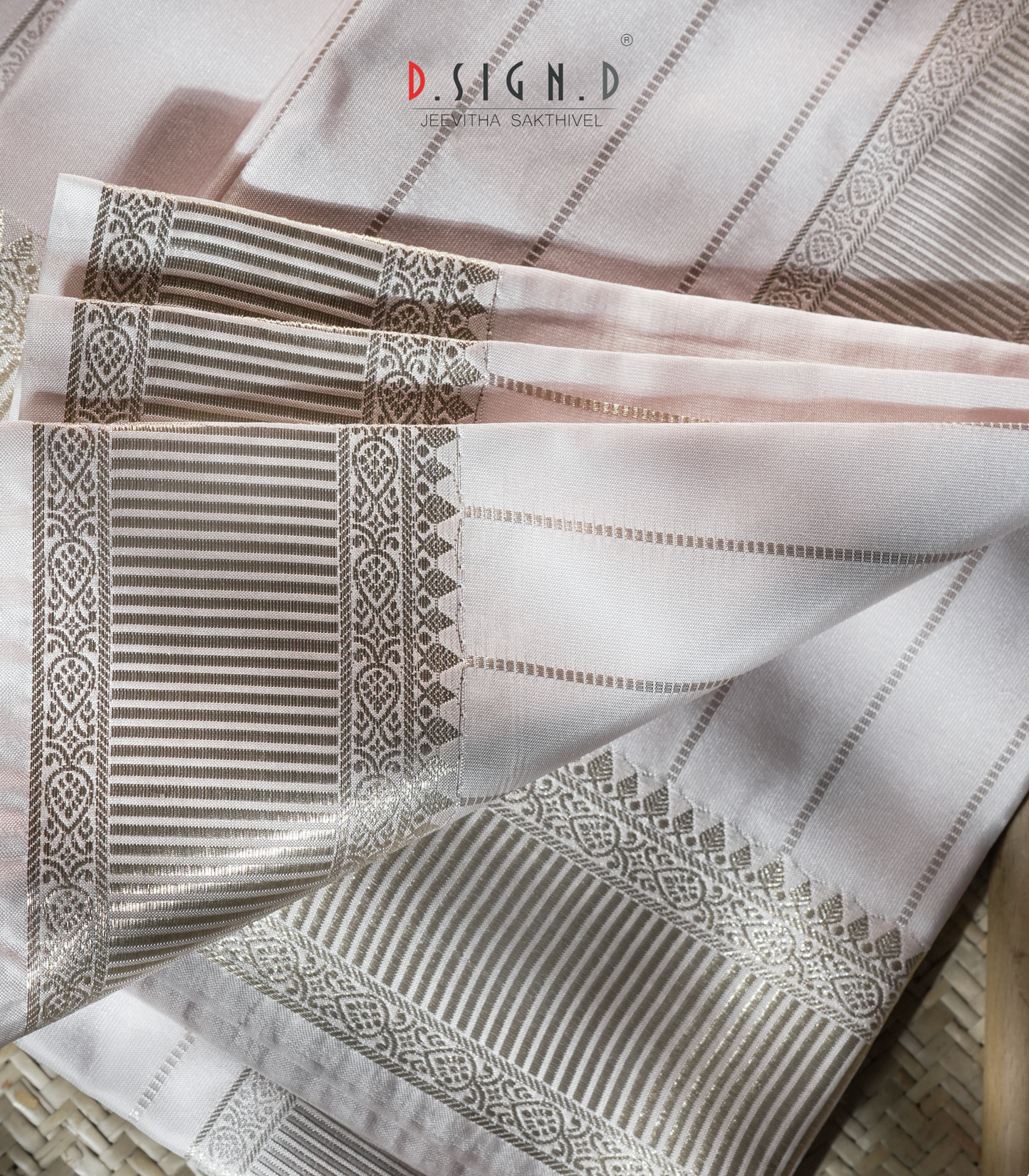 Prim Rose soft silk dhoti Set - Bridal
