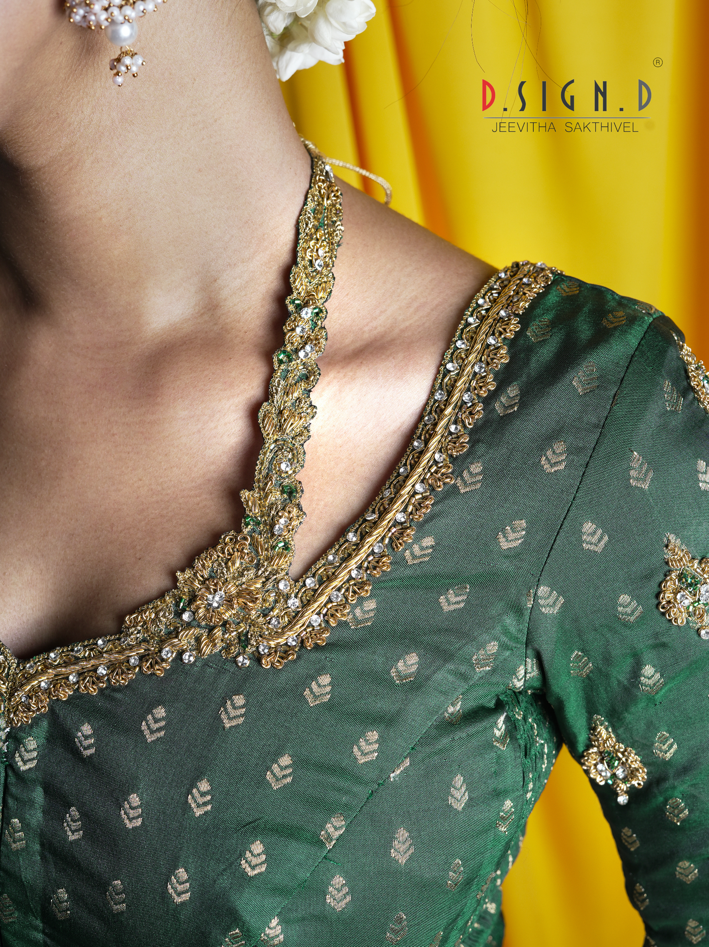 Nila Size flex Blouse - Green