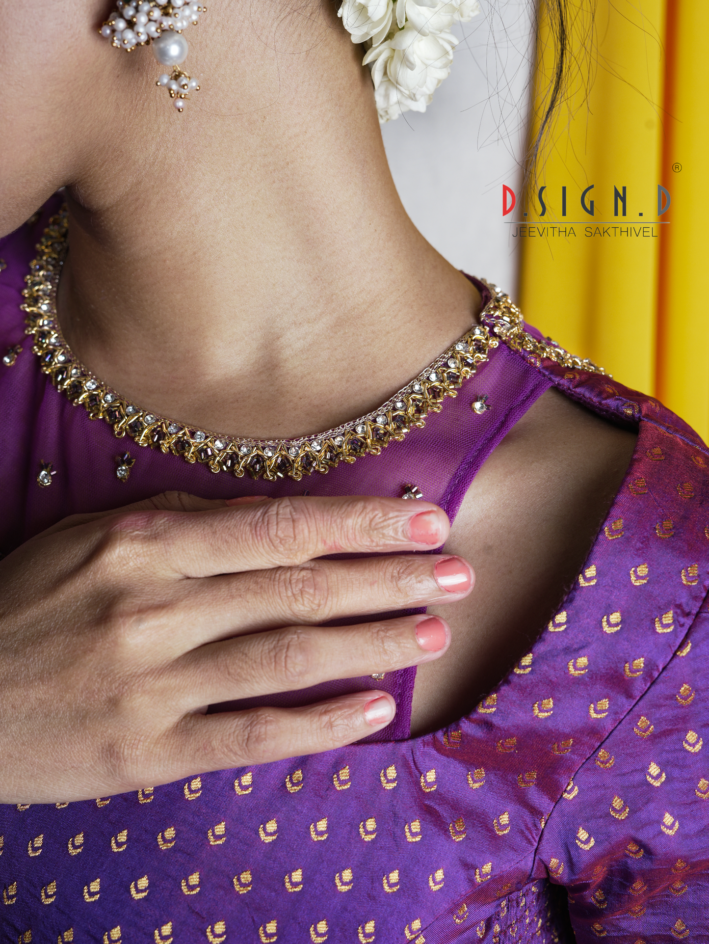 Nila Size flex Blouse - purple