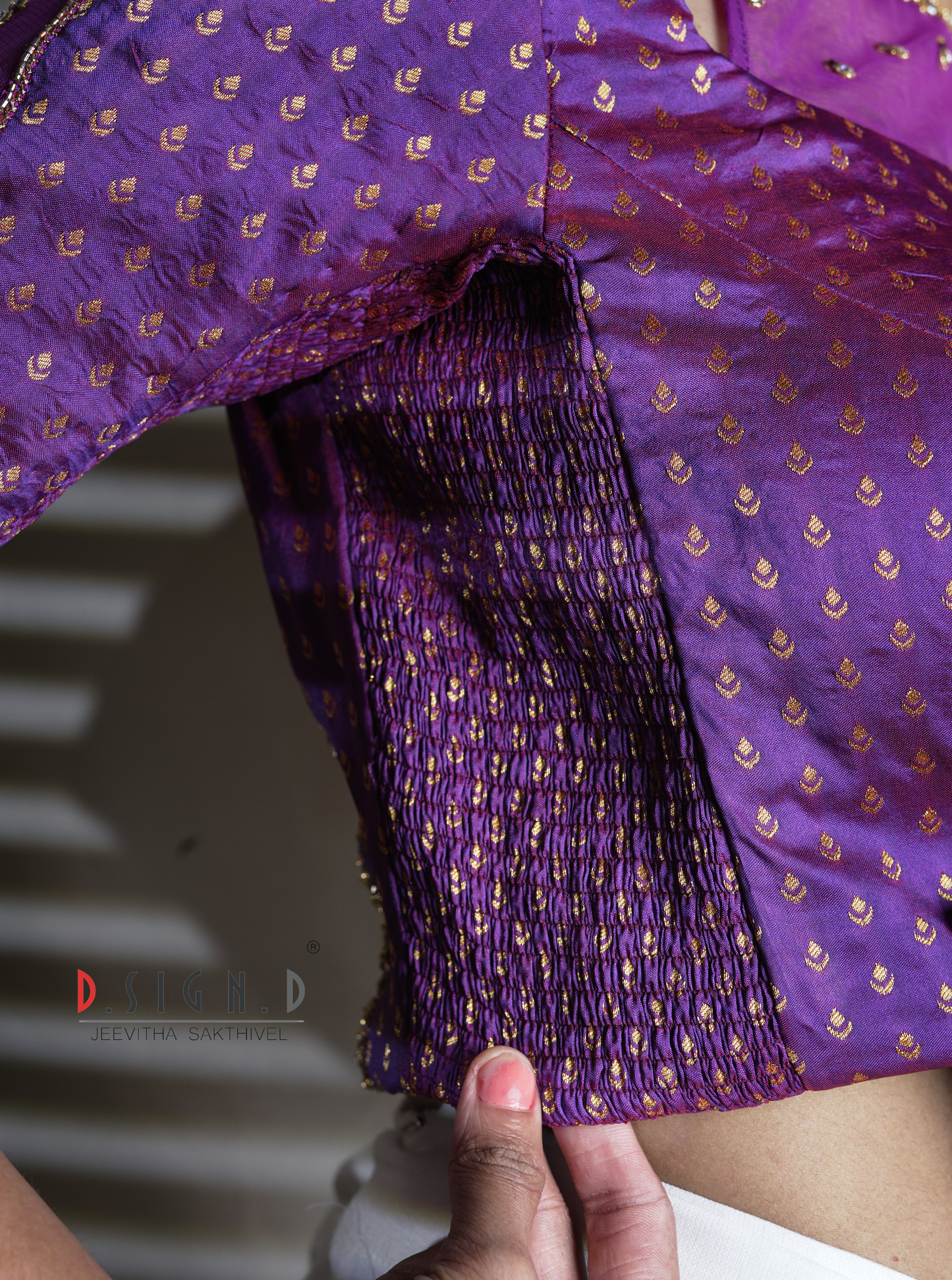 Nila Size flex Blouse - purple