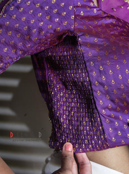 Nila Size flex Blouse - purple