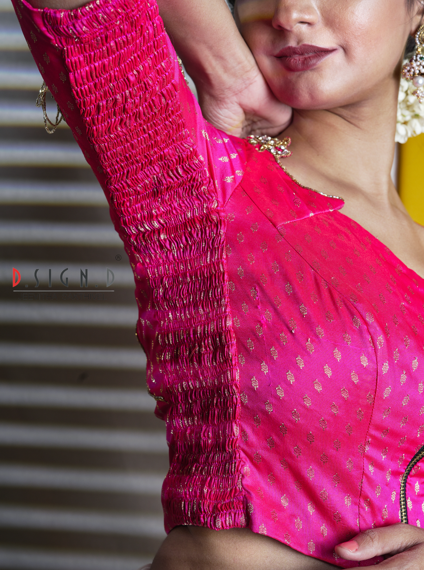 Nila Size flex Blouse - pink