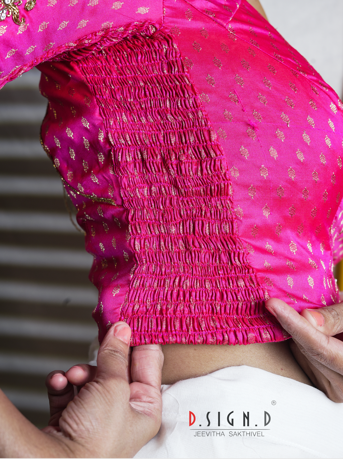 Nila Size flex Blouse - pink