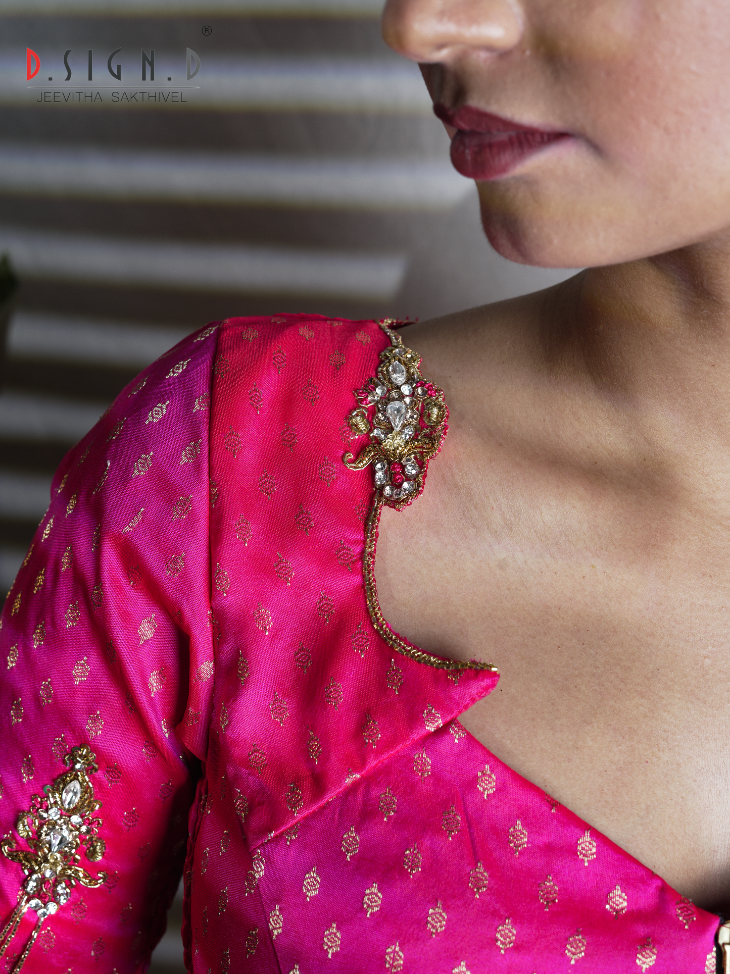 Nila Size flex Blouse - pink