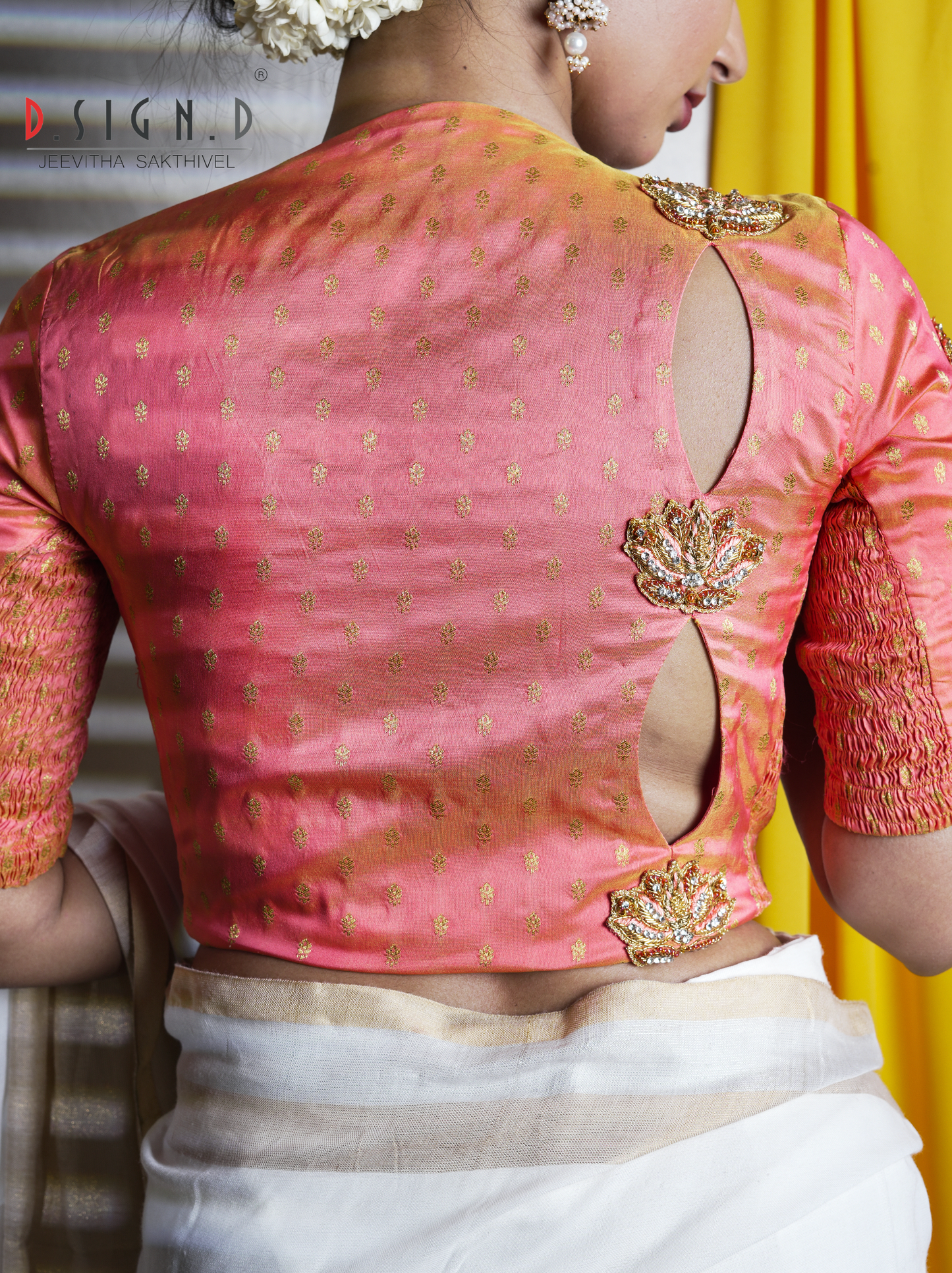 Nila Size flex Blouse - peach