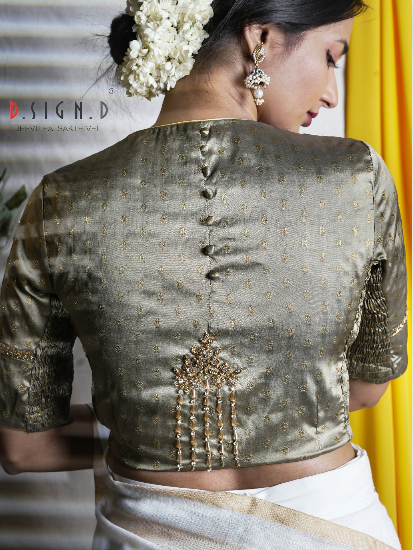 Nila Size flex Blouse - grey