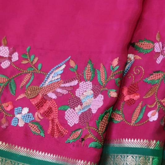 EMBROIDERED SOFT SILK SAREE