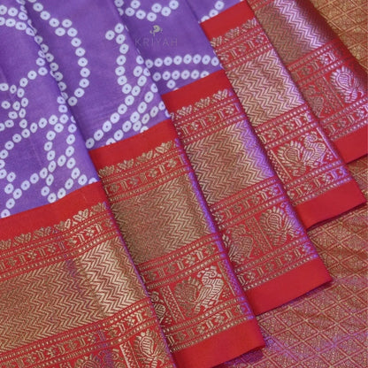 GADWAL BANDHINI PRINTED SILK SAREE