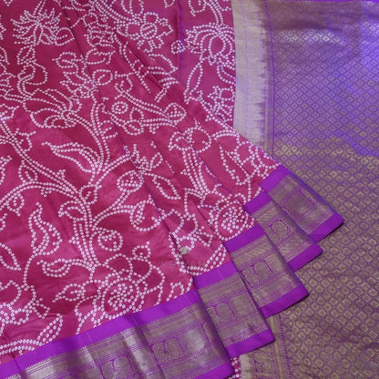 GADWAL BANDHINI PRINTED SILK SAREE
