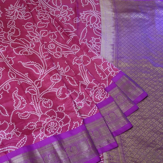 GADWAL BANDHINI PRINTED SILK SAREE