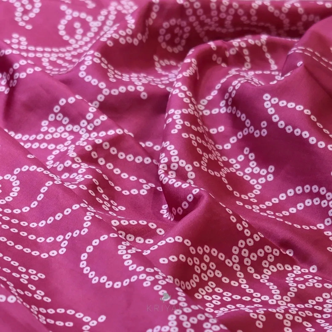 GADWAL BANDHINI PRINTED SILK SAREE