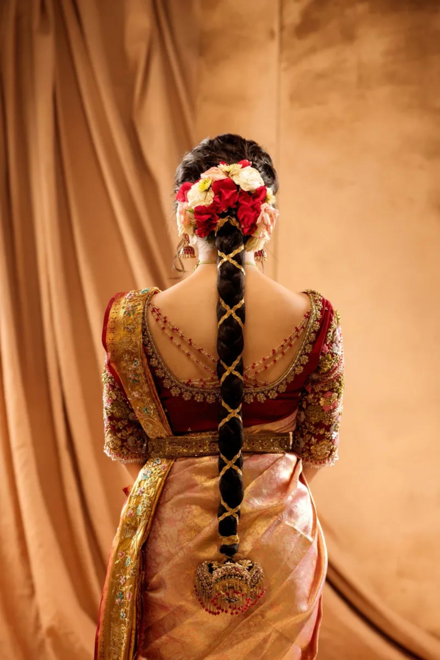 Maroon embroidered blouse