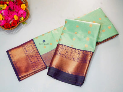 SEAFOAM GREEN VAIRA OOSI SAREE