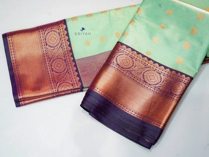 SEAFOAM GREEN VAIRA OOSI SAREE