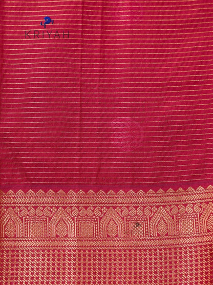 Oyster Grey Zari Kattam saree