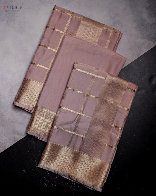 bridal rose kattam fine silk dhoti set for groom