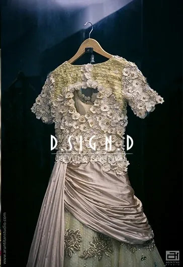3D gold Gown