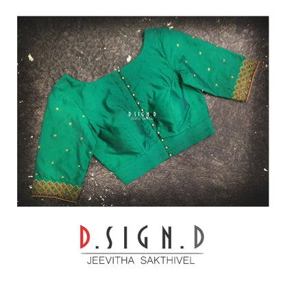 Green Silk Blouse