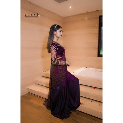 wine 1 Minute saree