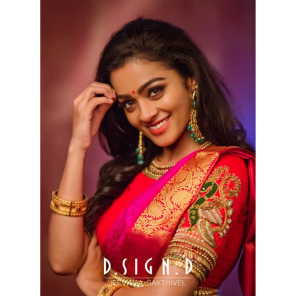 Red Kasumalai Blouse