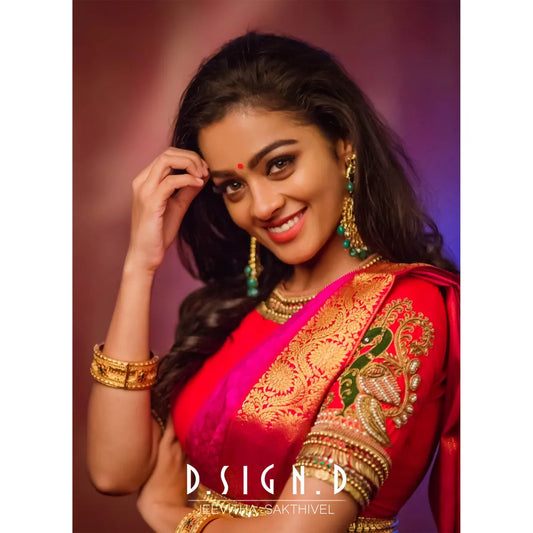 Red Kasumalai Blouse