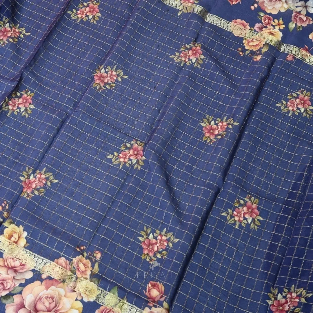 PRINTED CREPE SAREE