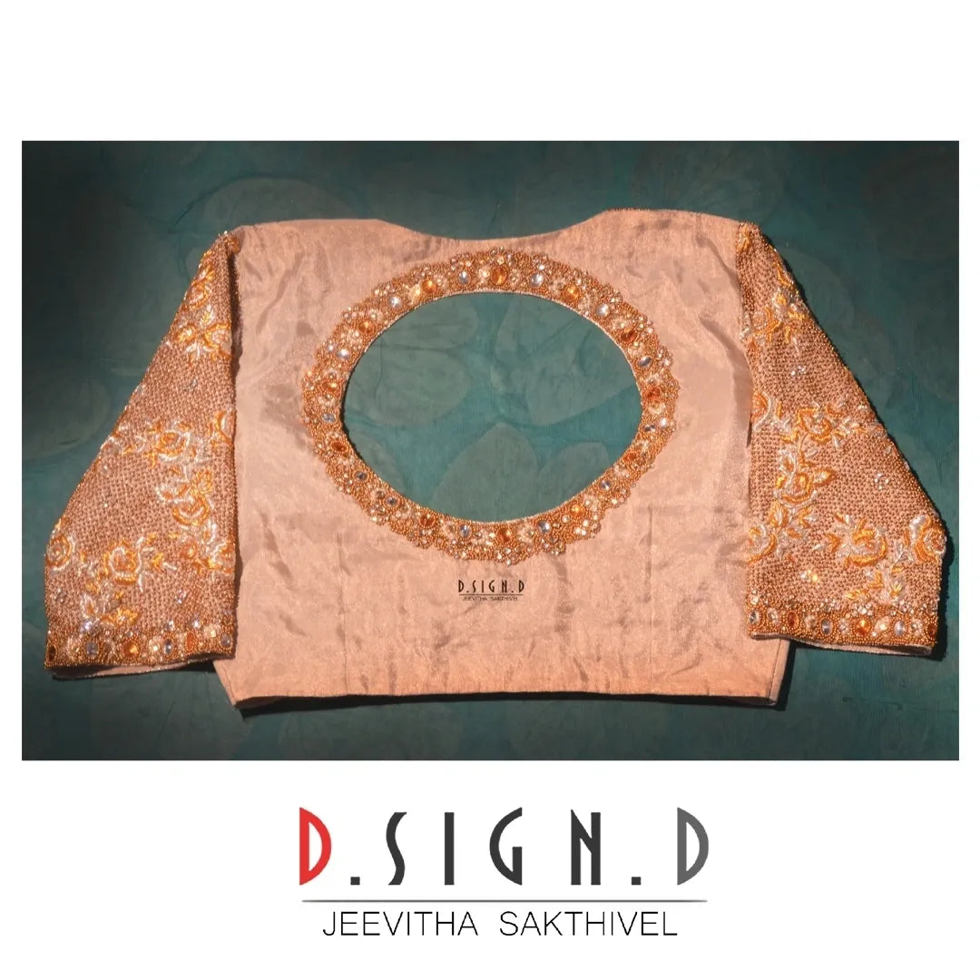 Silver tissue Blouse - Aadhirai