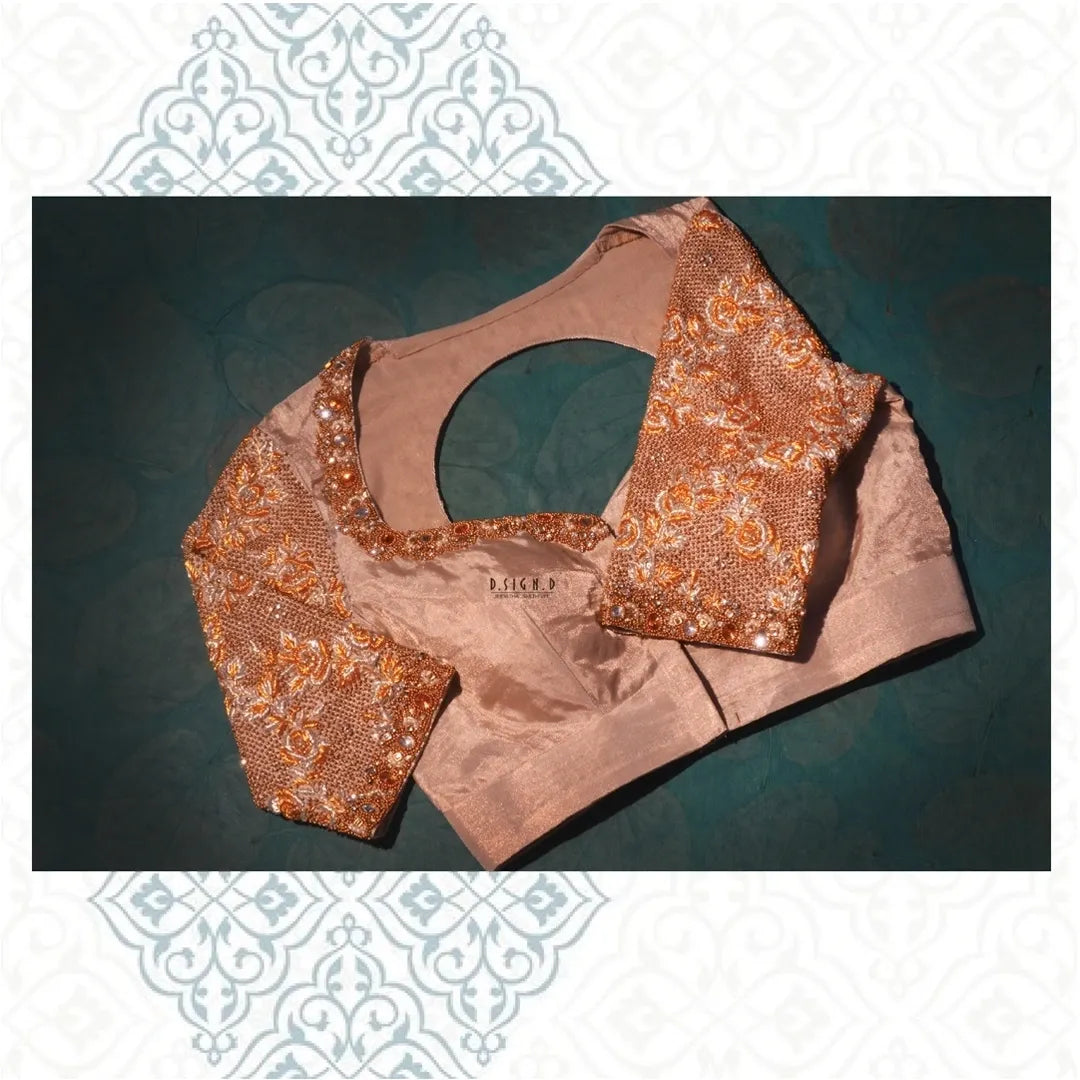 Silver tissue Blouse - Aadhirai