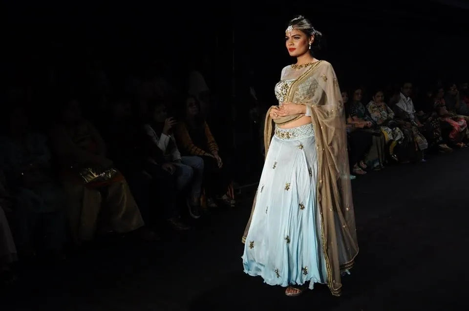 Powder Blue Lehenga