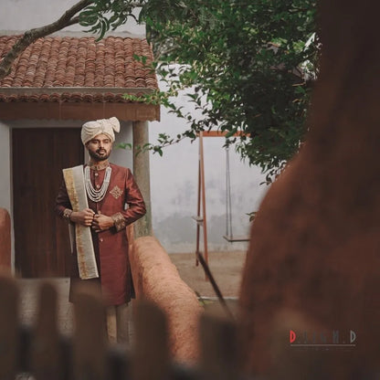 Brown Panchakacham Kurta Set